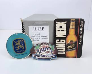 Lot C111 Two Boxes of Vintage Miller Beer Coasters