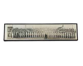 Lot C70 1941 Panoramic Photograph, Battery A, 3rd Battalion, 1st Training