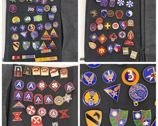 Lot C26 Large U.S. Military Unit Insignia Collector Pin Lot Army
