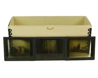Lot C113 Box of Military and WarThemed Glass Lantern Slides