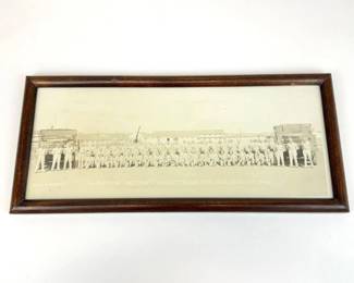 Lot C67 1944 Panoramic Military Photograph, 4th Platoon, Battery C, 30th