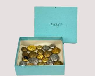 Lot C47 Vintage Railroad Uniform Buttons, Including Grand Trunk, Erie