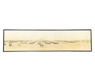 Lot C74 1917 Panoramic Photograph, Review of the 84th Division at Camp