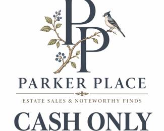 Parker Place Cash Only Sign