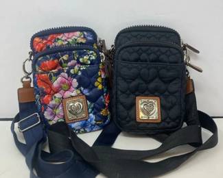 Two Brighton Floral And Black Womens Utility Bags