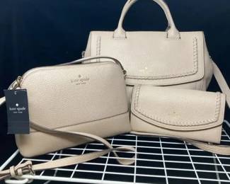 Kate Spade two handbags and 1 wallet
