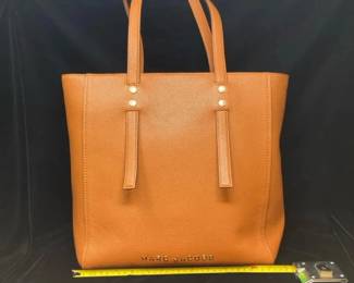 Marc Jacobs Large Cognac Brown Leather Tote Handbag
