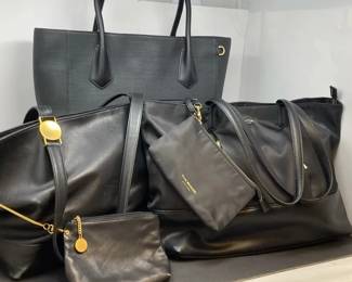 3 BIG BLACK BOSS LADY BAGS