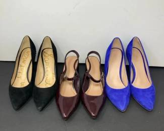 Lot Of 3 High Heeled Pumps Sam Edelman, 27 Edit, Old Navy