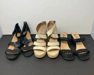 Three Pairs Of Womens Shoes Steve Madden, Bellini, Franco Sarto
