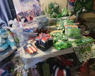 4th of July amd St Patty's decorations 