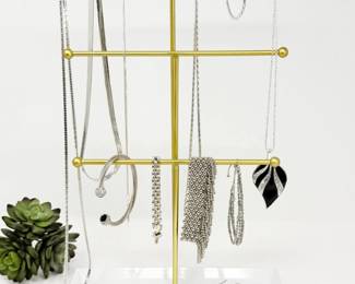 108 MixedSilvertoneCostumeJewelrySet