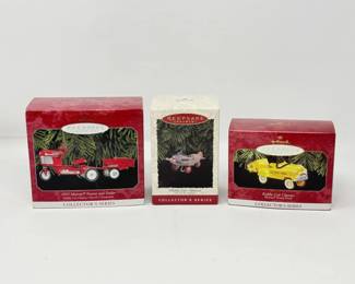 54 HallmarkKiddieCarClassicsOrnamentTrio