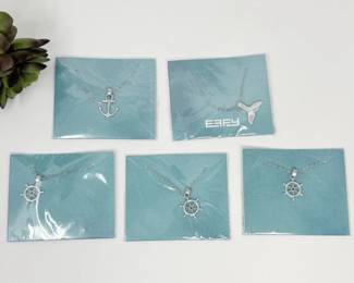 145 SilverNauticalCharmNecklaces