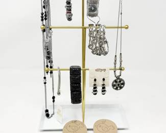155 BlackSilverCostumeJewelryCollection