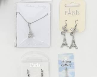 99 SilverPlatedEiffelTowerJewelryLot