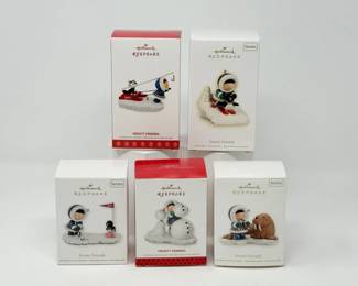 159 Lotof5HallmarkKeepsakeFrostyFriendsOrnaments