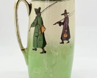 83 RoyalDoultonIsaacWaltonWareFishingSceneJug
