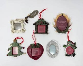 50 StNicholasSquareResinChristmasPhotoFrameOrnaments