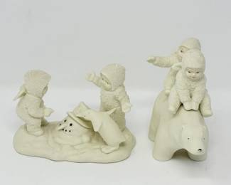 81 Dept56SnowbabiesPorcelainFigurineDuo