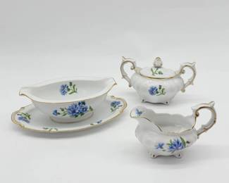 140 RossettiMeadowBelleBlueFloralPorcelainSet