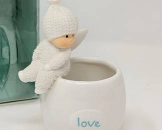 27 Department56SnowbabiesAngelCandleHolder