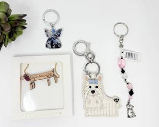 101 AssortedDogAngelKeychainLot
