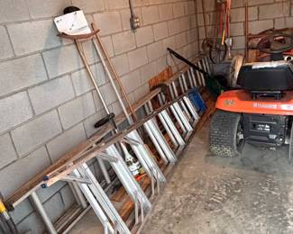 Ladders, Weedeater, Shovels,