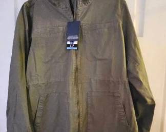 GAP Womens Army Green Utility Jacket Size Large, 100 Cotton