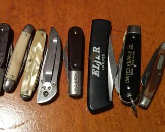 Lot of 8 Vintage Modern Pocket Knives