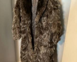 Genuine Raccoon Fur Coat