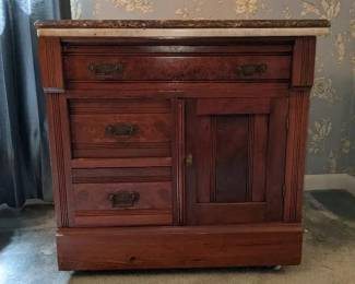 Cabinet Washstand on Casters
