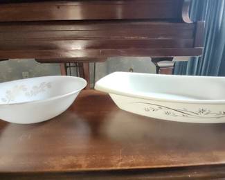 Vintage Pyrex FireKing White Milk Glass Baking Dishes