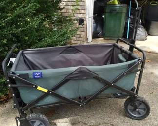 MAC Sports Foldable Utility Wagon with Table Cup Holders