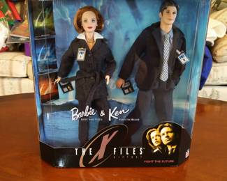 Barbie Ken as The XFiles Agents Scully Mulder Collector Set