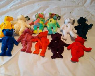 Set of 11 Bamm Beanos Sports Beanos Basketball Bears