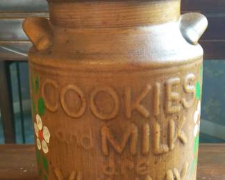 Vintage Ceramic Cookies Are Yummy Lidded Cookie Jar