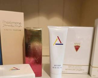 Vintage Designer Fragrance Body Care Lot Perfume, Lotion Dusting Powder