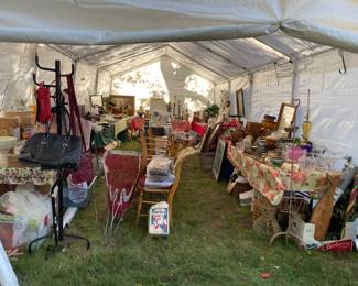 Full tent of treasures!
