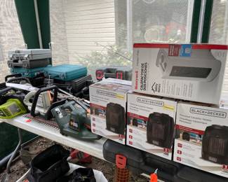 Lots of power tools and heaters