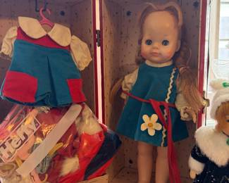 Vintage Vintage Doll with wardrobe