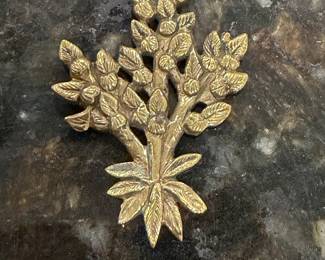 Jeep Collins Brass Blue Bonnet Pendant