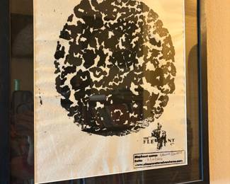 Elephant Footprint Framed 