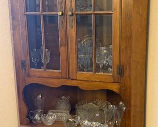 Corner Curio Display Cabinet