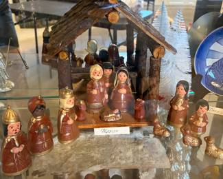 Mexican pottery nativity