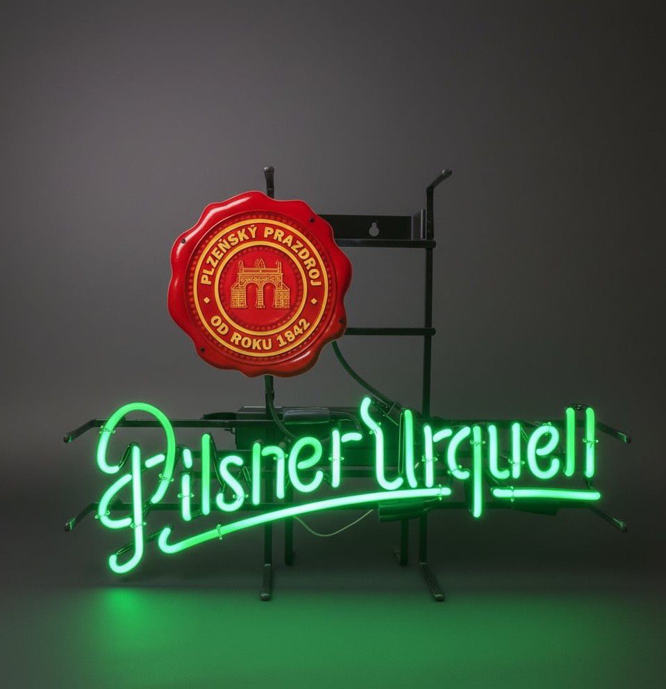 Pilsner Urquell Neon Wax Seal Beer Sign