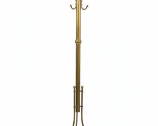 Vintage Brass Coat and Umbrella Stand