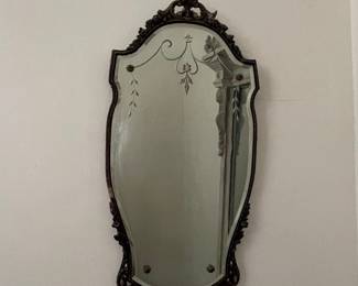 Vintage Rococo Revival Style Wall Mirror