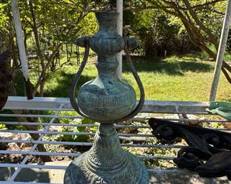 Vintage Decorative Patinated Bronze Vessel