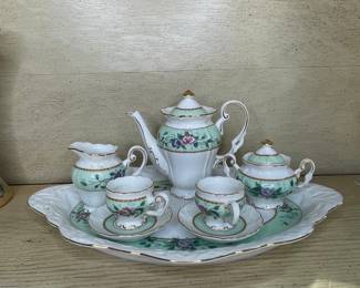 Vintage Porcelain Floral Tea Service